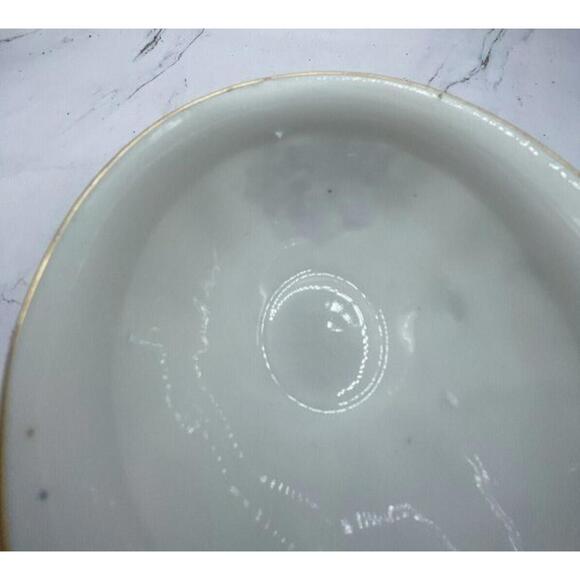 P.A.L.T. Czechoslovakia Vintage 1930s Violets Gold Trim 9 Sets Cups Saucers